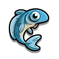 Fisch-Symbol mit hoher Auszahlung