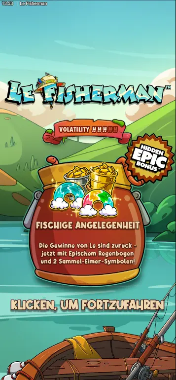 Le Fisherman Einsatz Einstellungen und Spielstart