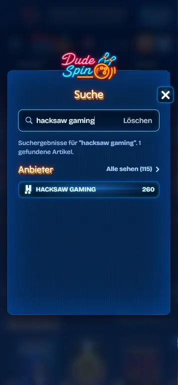 Le Fisherman Slot in der Casino Lobby Hacksaw Gaming Sektion