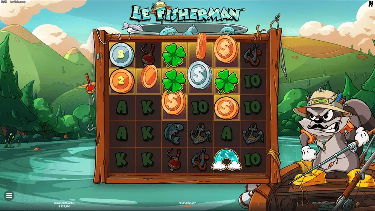 Le Fisherman Rainbow Symbol landet und aktiviert goldene Felder