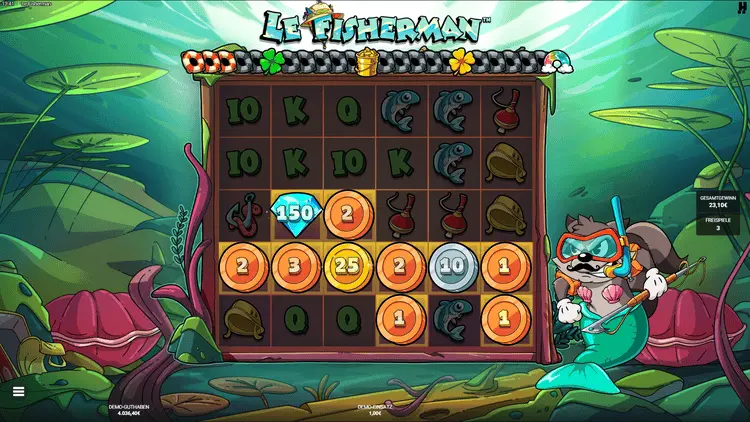 Le Fisherman Slippery When Wet mit persistenten goldenen Feldern